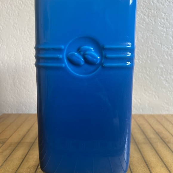 Le Creuset blue kitchen caddy coffee decanter ceramic - Picture 6 of 12